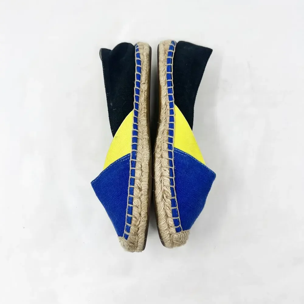 [Sperry Top-Sider] Blue Colorblock Canvas Katama Cape Espadrille Flats Size 6.5